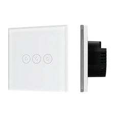 Изображение Выключатель сенсорный SWT-OMALI-S03-ZB-WH (250V, 10A, Zigbee) (Arlight, Стекло)